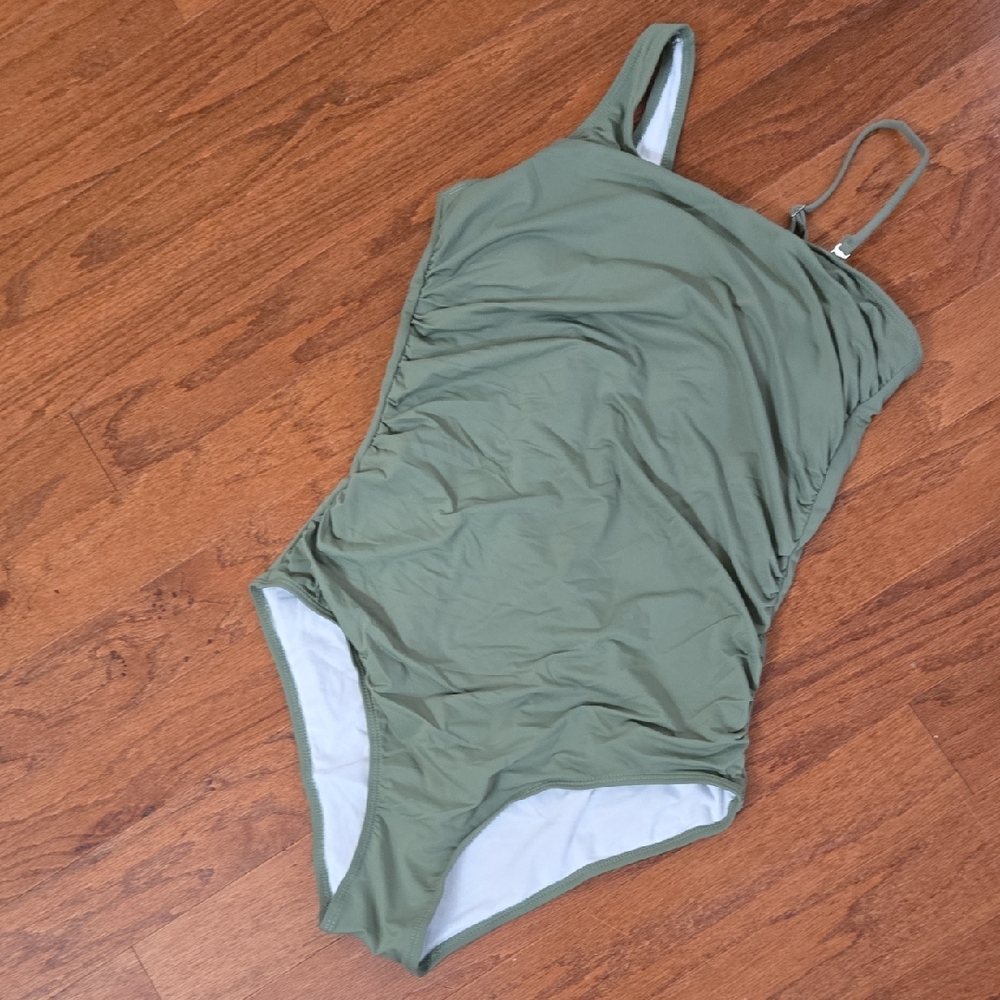Olive Green Women's Tempt Me One Piece Swimsuit NWT Size XL